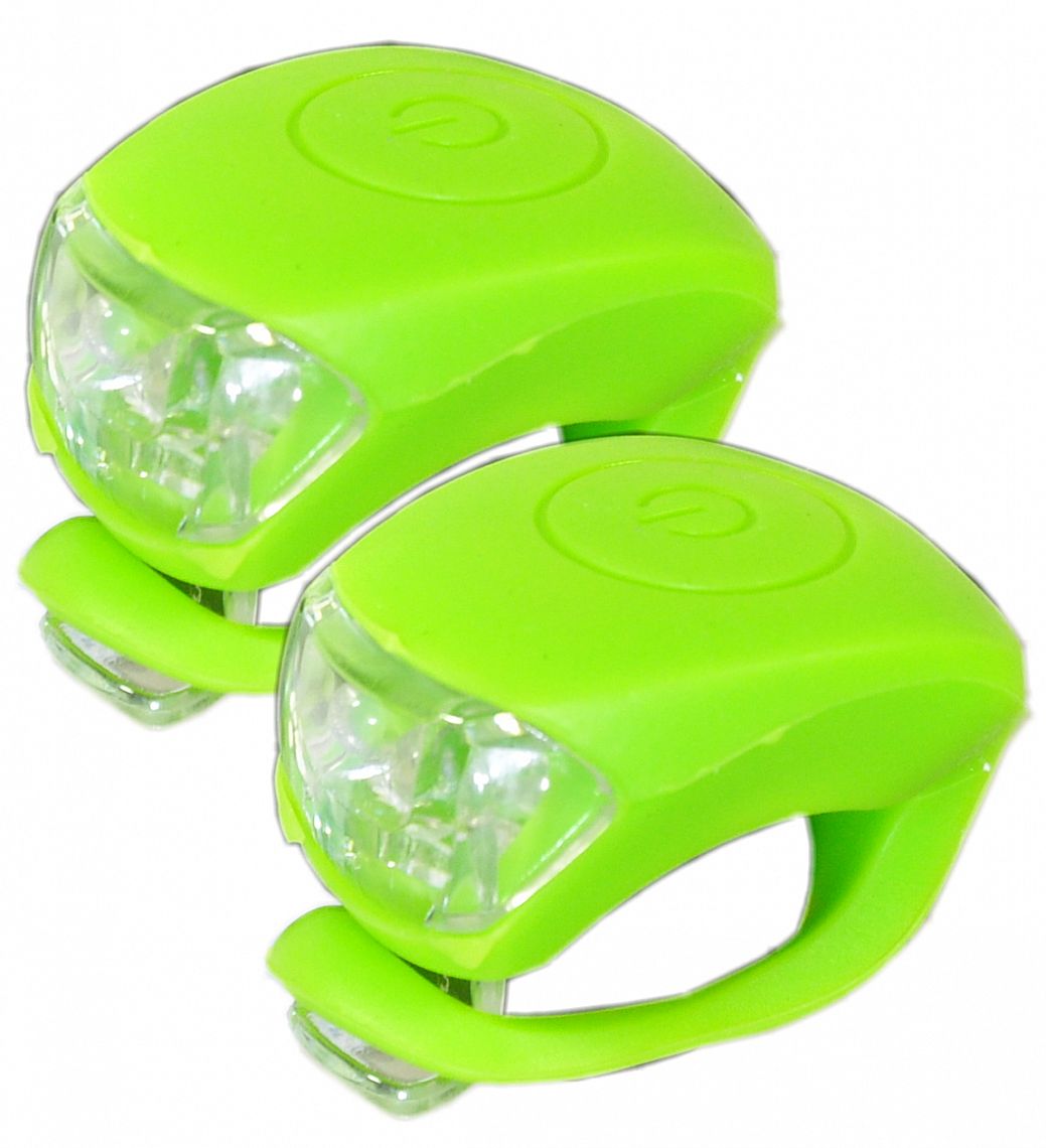 Sada silikonových blikaček MAXBIKE JY-267, zelené