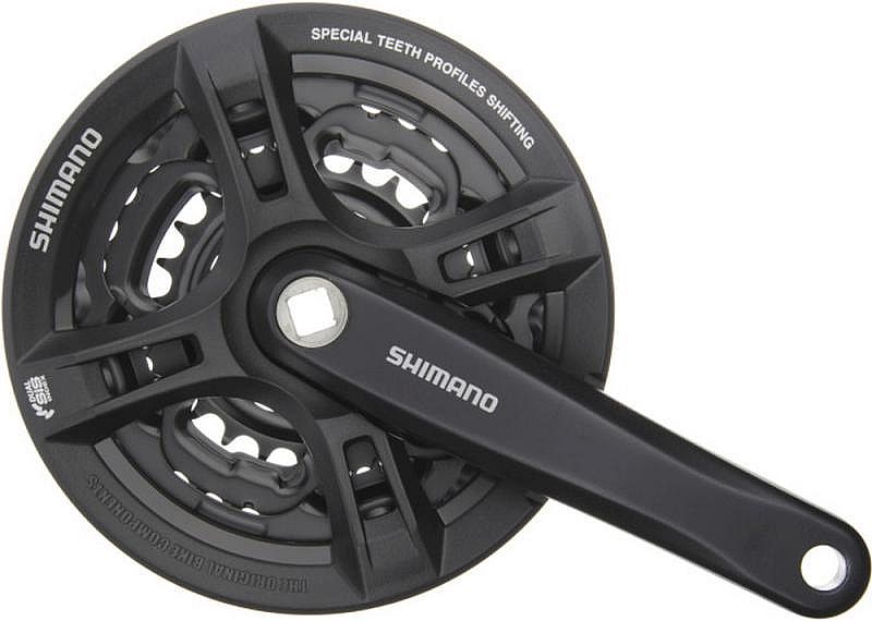 Kliky Shimano FC-TY301 3x8 42-34-24 černé 175mm kryt