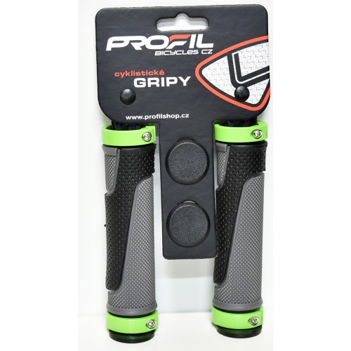 Gripy PROFIL G308 imbus 130mm černo-zelené