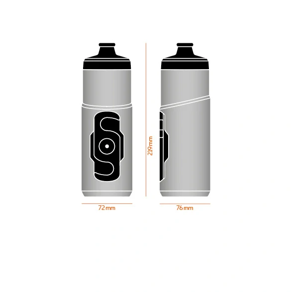 Láhev Fidlock TWIST Náhradní tmavá 600ml