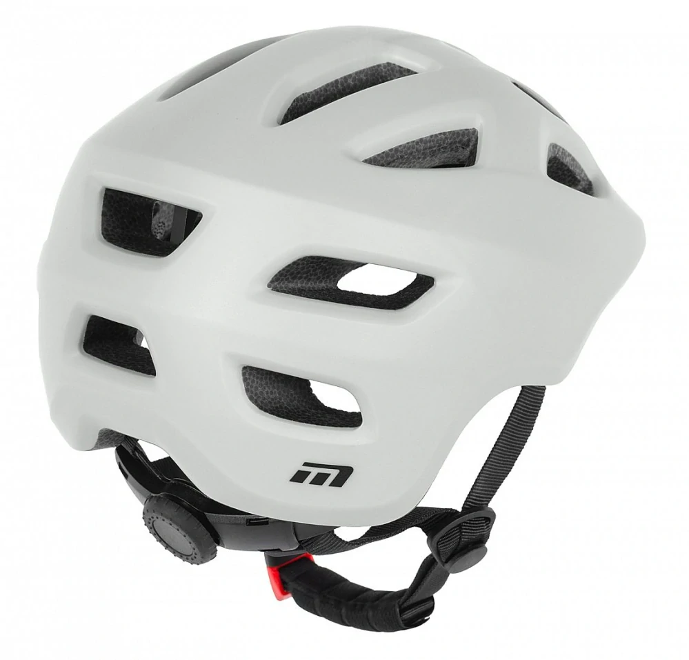 Přilba MAXBIKE MELVI, S 52-56 cm, stříbrná