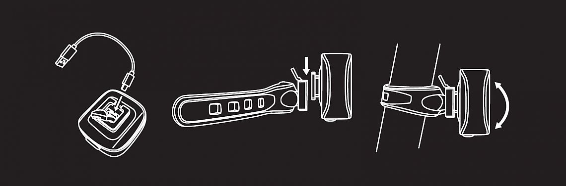 Blikačka zadní MAXBIKE JY-6217T USB