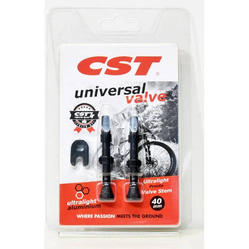 Bezdušový ventilek CST VL-CS002 Aluminuim 40mm černý /2ks/