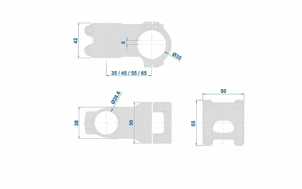 Představec RITCHEY COMP TRAIL STEM 35 55mm