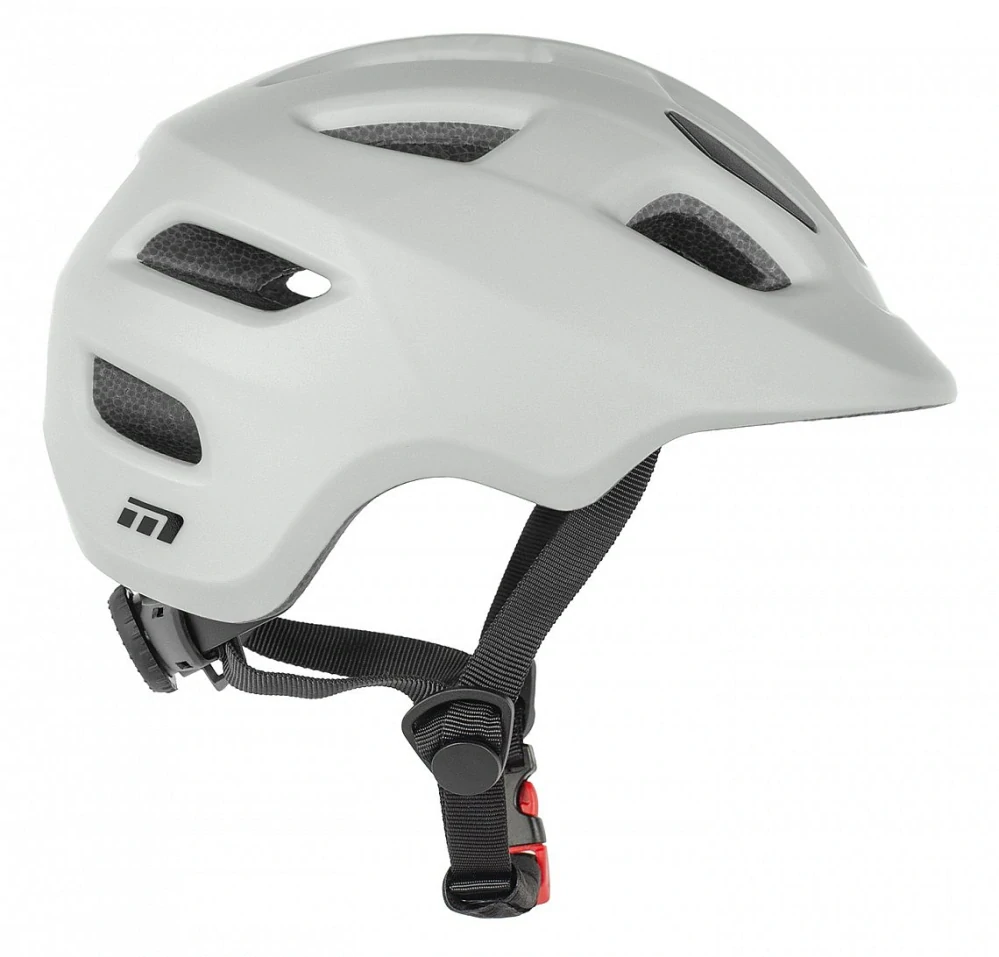 Přilba MAXBIKE MELVI, S 52-56 cm, stříbrná