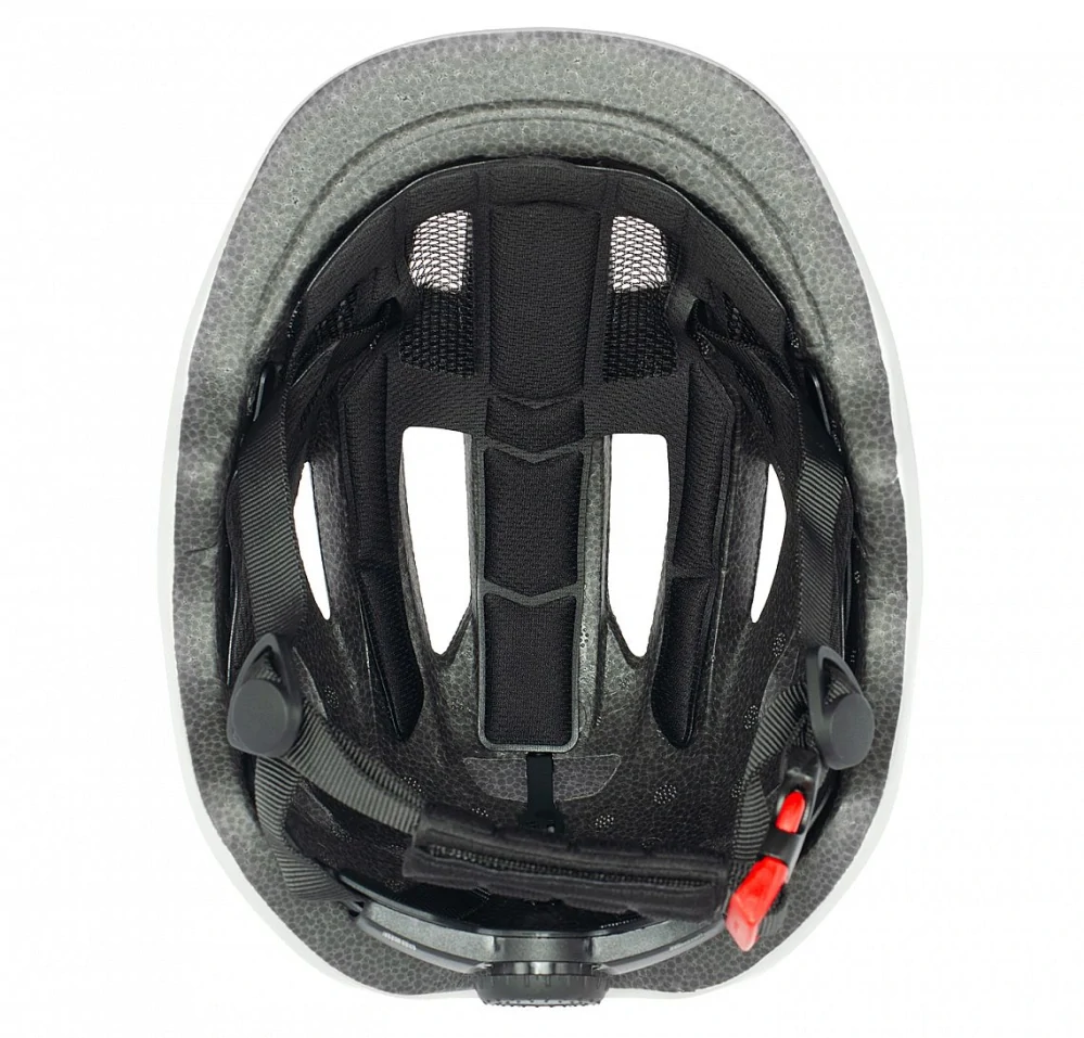 Přilba MAXBIKE MELVI, S 52-56 cm, stříbrná