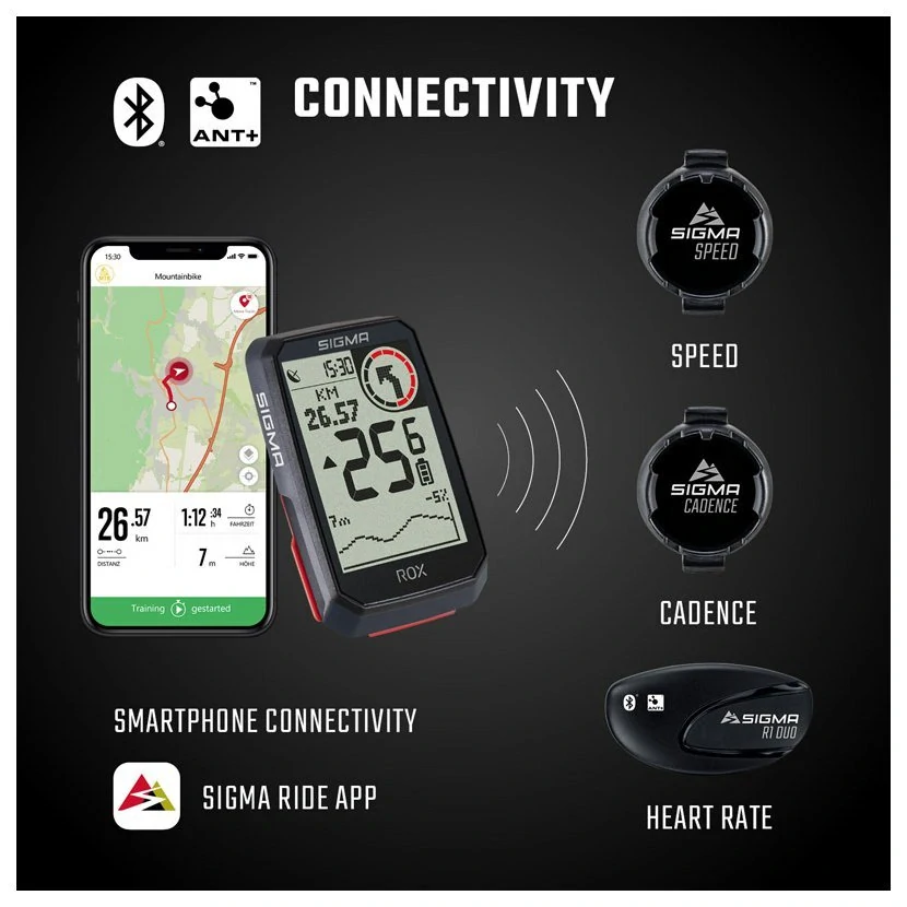 Počítač Sigma ROX 4.0 SENSOR SET 01064, černý 