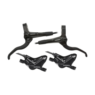 Brzdy kotoučové Shimano MT401 přední+zadní BRMT420, SADA F+R, černé, 4-písty D03S